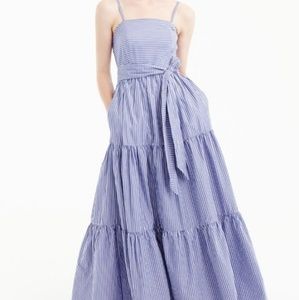 J.Crew Tiered Maxi Dress in Stripe